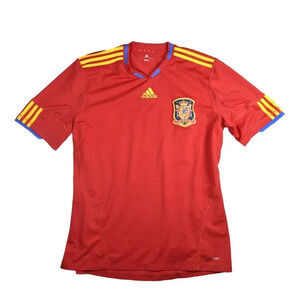 2010-2011 Adidas Football Soccer Spain National Team Jersey Size Large
